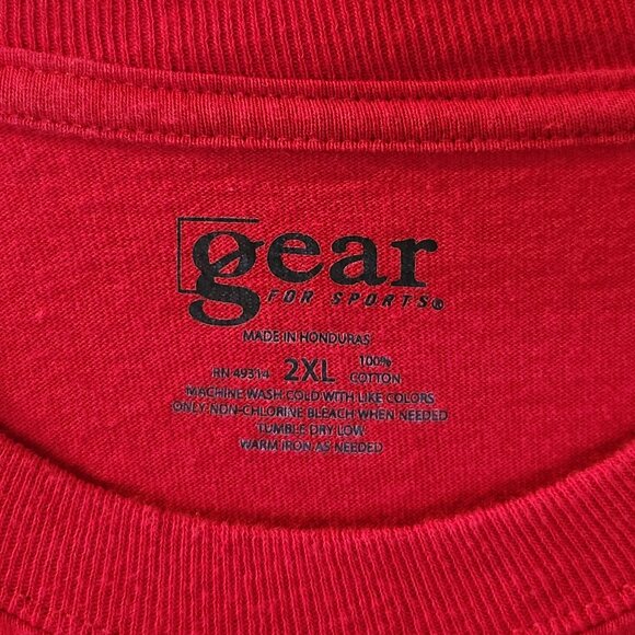 KU Jayhawks Red Mens 2XL Long Sleeve Tee - Picture 3 of 5